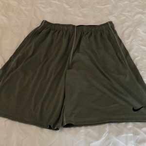 Men’s Nike Dri-fit sage green shorts
